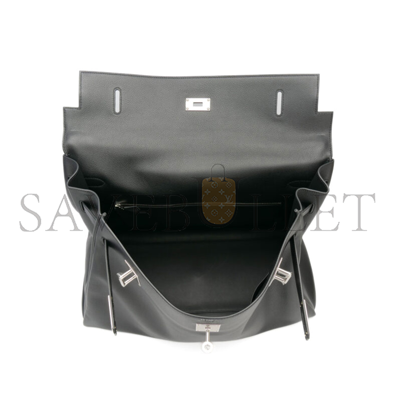 HERMES MASTER KELLY 50 TOGO SILVER HARDWARE (50*35*25cm)